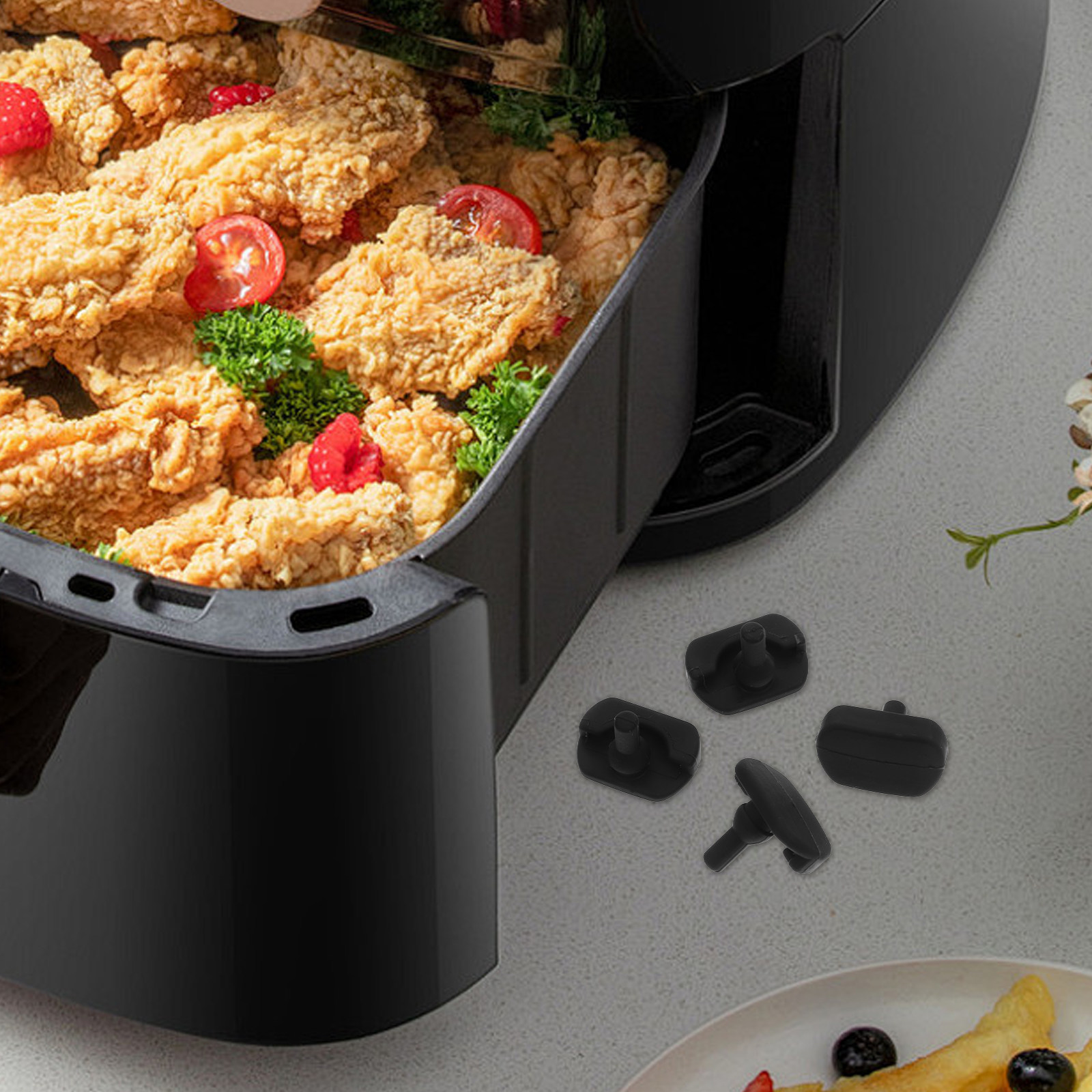Air Fryer Accessories - 4Pcs Air Fryer Tray Feet Bumpers