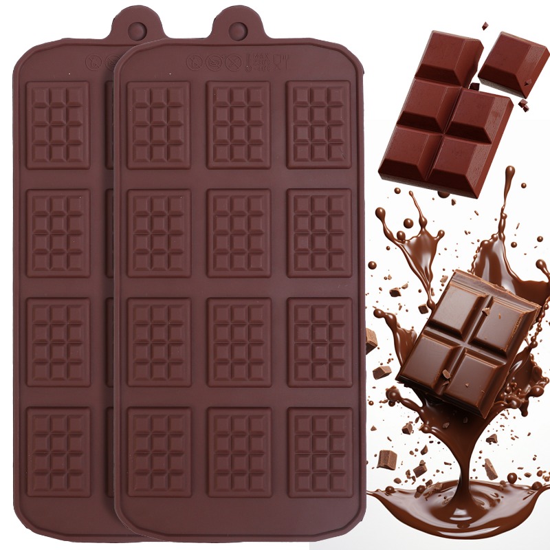 Kitchen Gadgets Baking - Silicone Chocolate Mold 12 Even Fondant