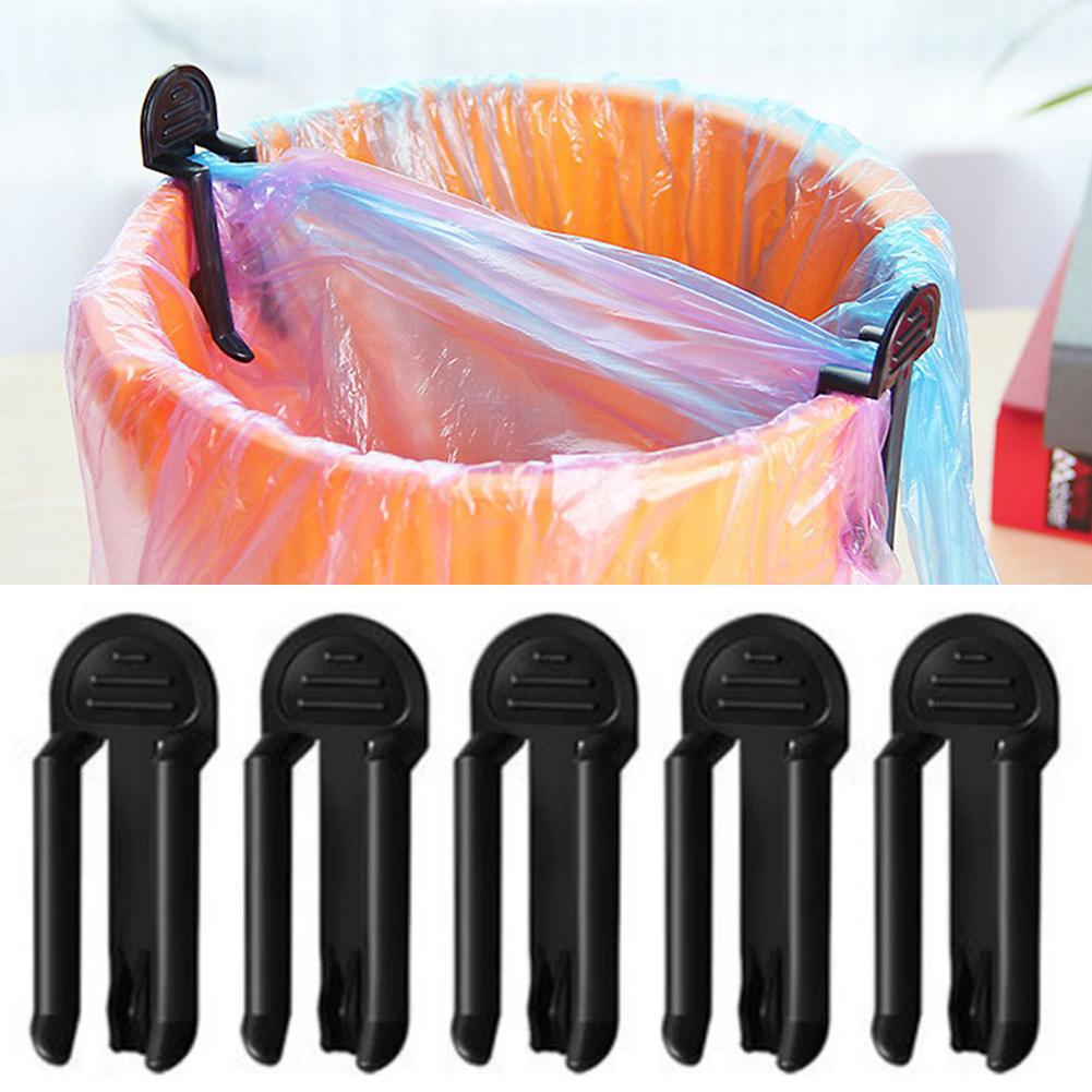 Kitchen Gadgets Storage - 2/5Pcs Plastic Garbage Bag Clip Fixed
