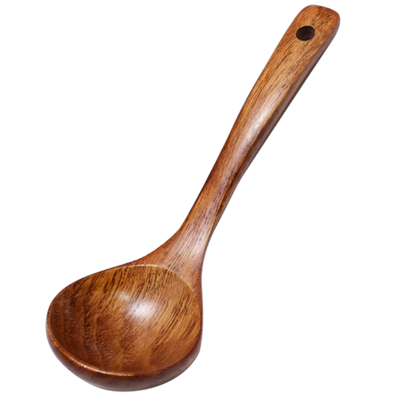 Kitchen Gadgets Everyone Needs - Wooden Soup Spoon Long Handle Dessert