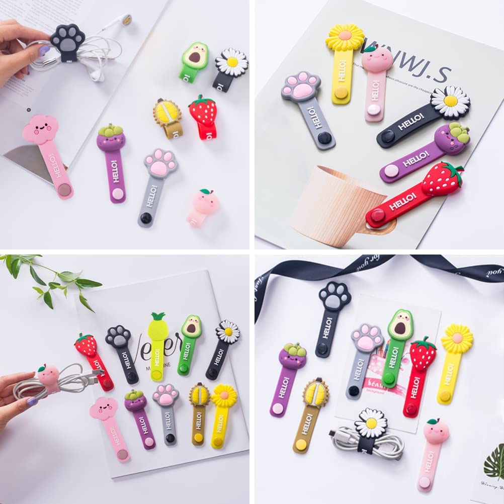 6Pcs  Cable Clips Cable Earbud - Kitchen Gadgets Holder ulasan dan harga