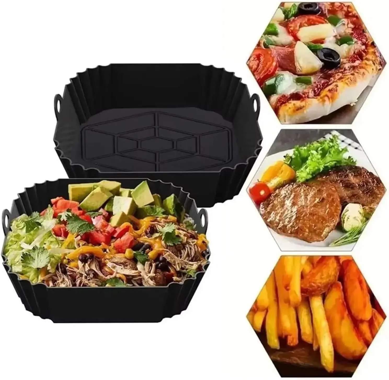 1pcs Reusable Silicone Air Fry - Air Fryer Accessories ulasan dan harga