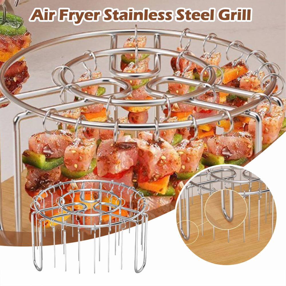 Stainless Steel Vertical Grill - Air Fryer Accessories ulasan dan harga