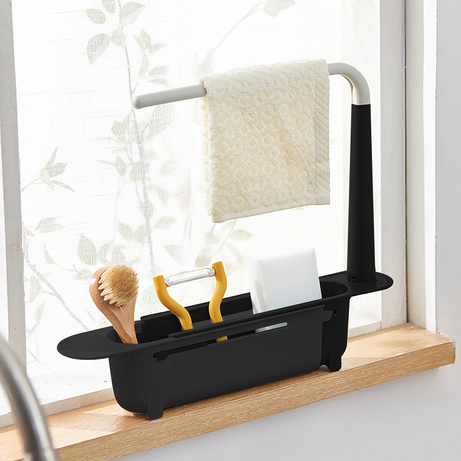 elescopic Sink Shelf Drainer R - Kitchen Gadgets Holder ulasan dan harga