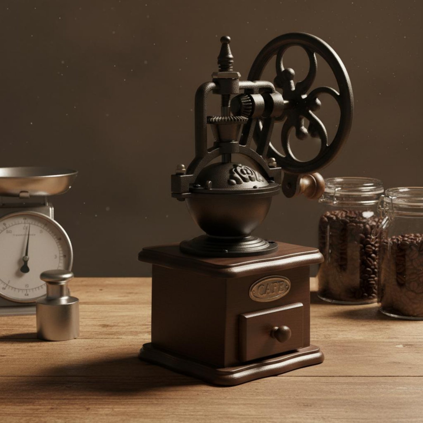 Manual Amusement Wheel Coffee  - Kitchen Gadgets Vintage ulasan dan harga
