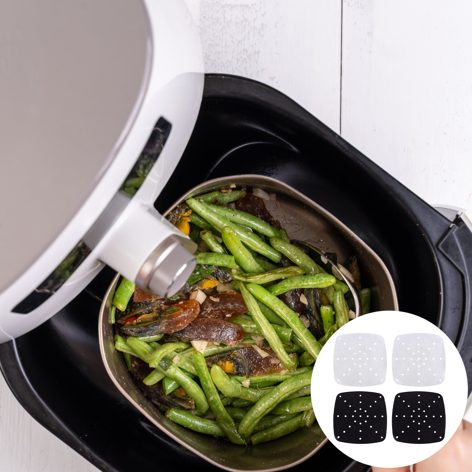 4Pcs Heat Resistant Air Fryer  - Kitchen Gadgets Baking ulasan dan harga