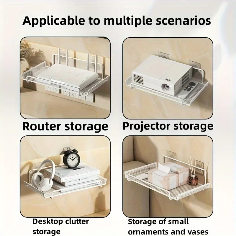 No‑Drill Wall Mount Router She - Kitchen Gadgets Storage ulasan dan harga