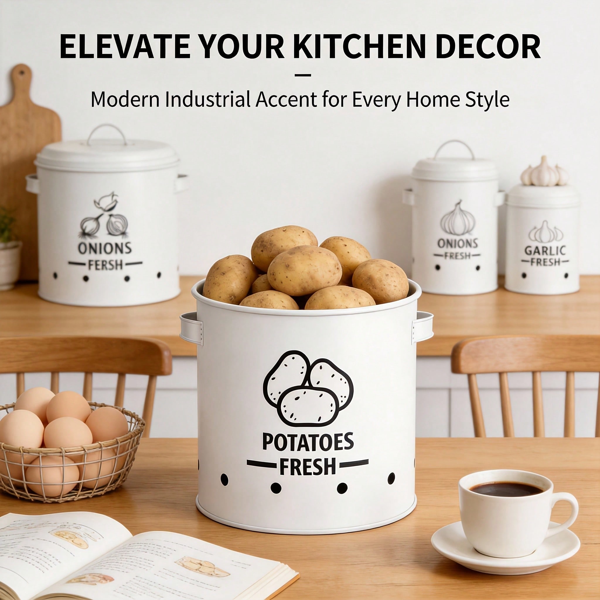 Potato Onion Garlic Storage Bi - Kitchen Gadgets Storage ulasan dan harga