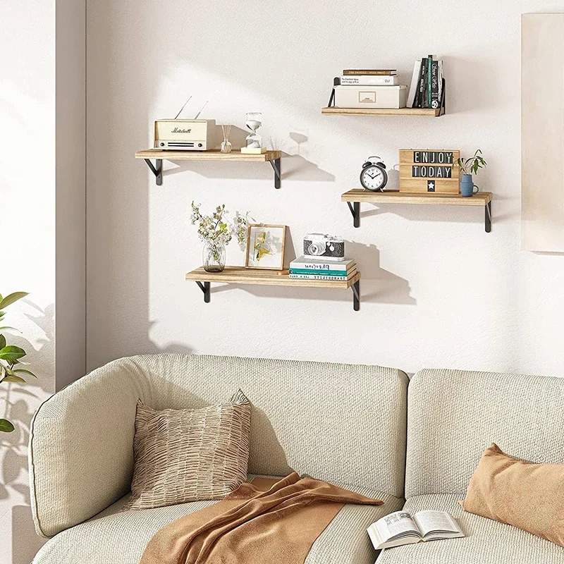 Wooden Floating Wall Shelves H - Kitchen Gadgets Hacks ulasan dan harga
