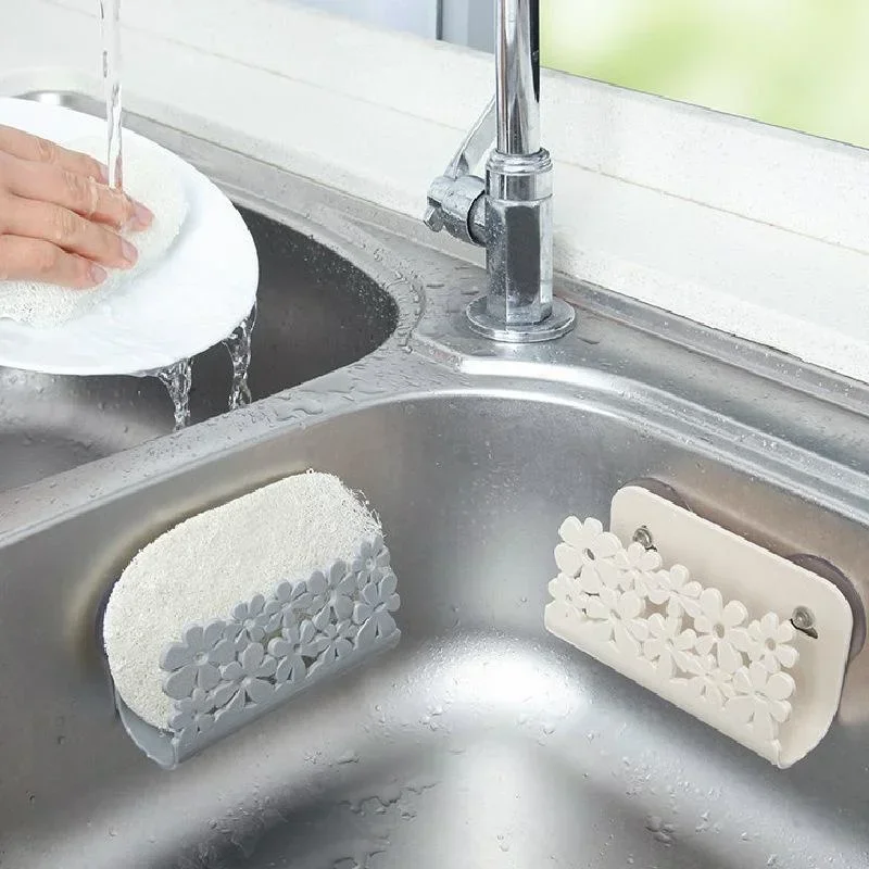 Dish Cloths Rack Suction Spong - Kitchen Gadgets Holder ulasan dan harga