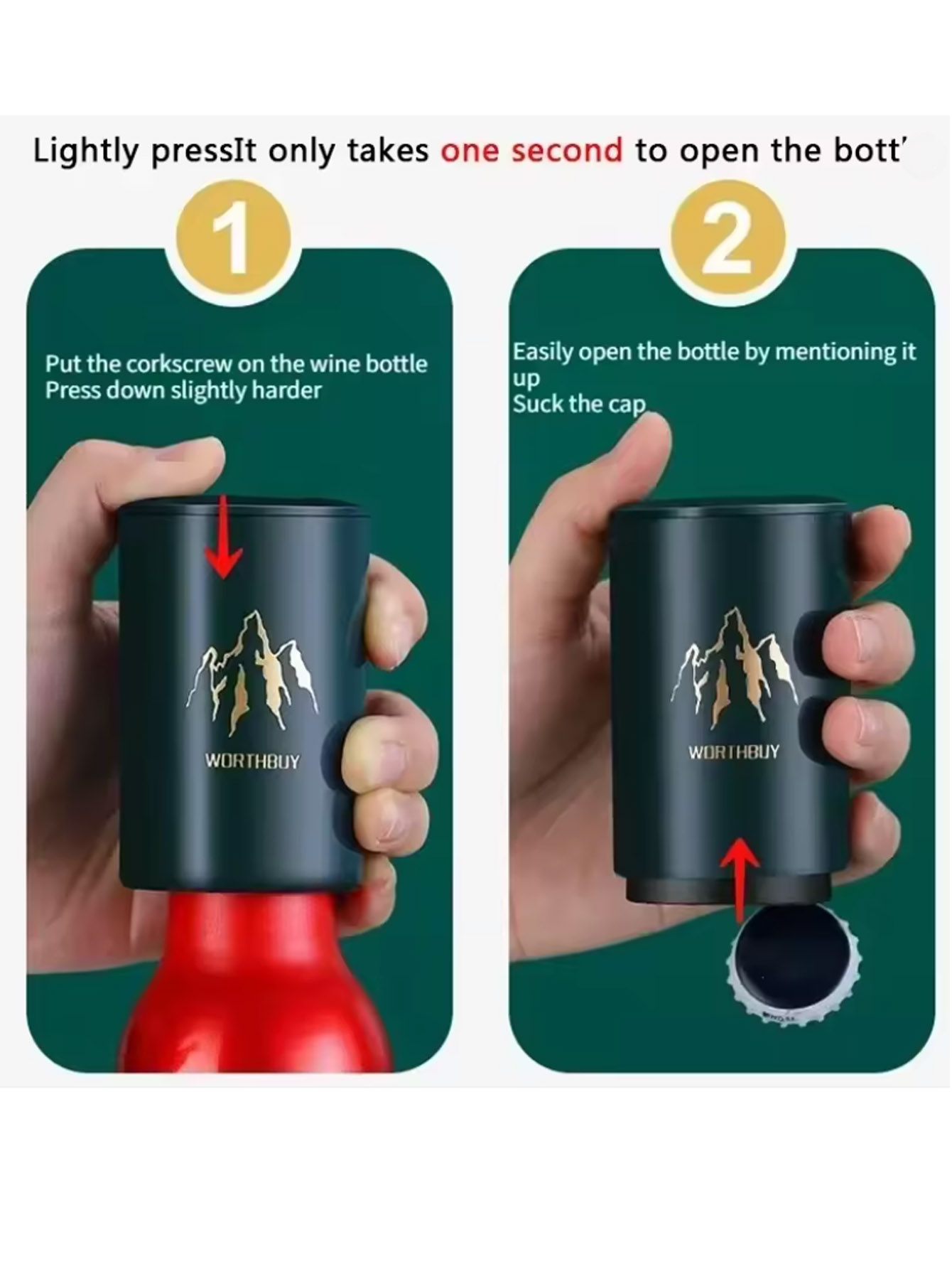 1Pcs Automatic Beer Bottle Ope - Kitchen Gadgets Design ulasan dan harga