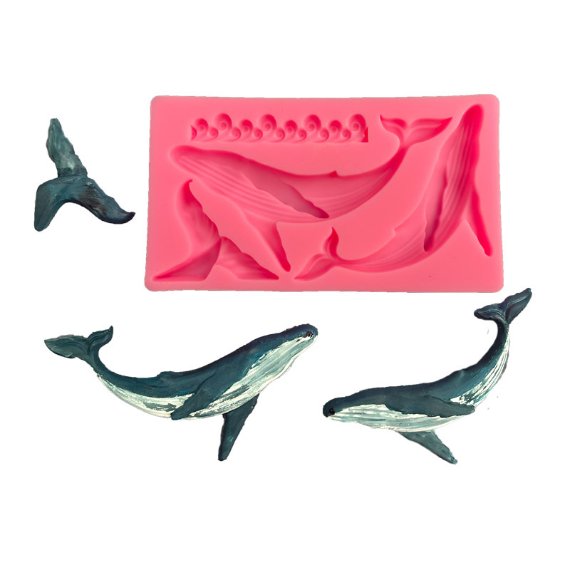 DIY Whale Silicone Mold Ocean  - Kitchen Gadgets Baking ulasan dan harga