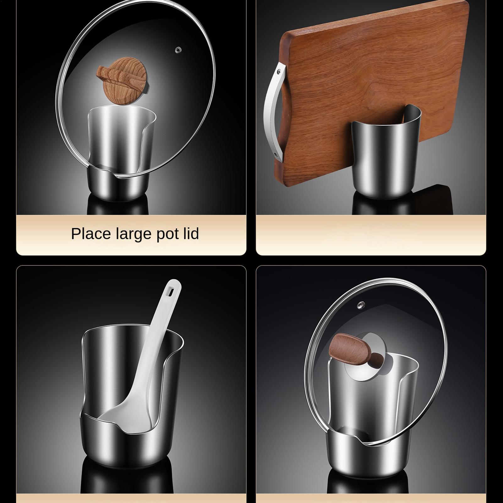 Stainless Steel Pot Lid Holder - Kitchen Gadgets Under 100 ulasan dan harga