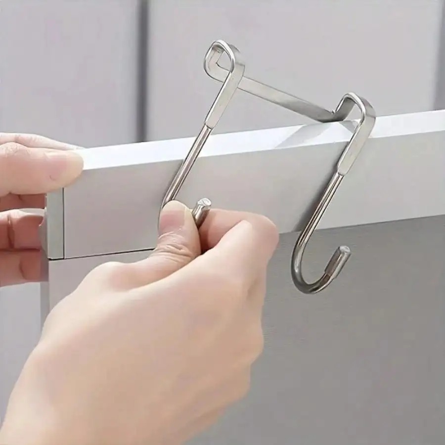 1/5pcs Stainless Steel Double  - Kitchen Gadgets Storage ulasan dan harga