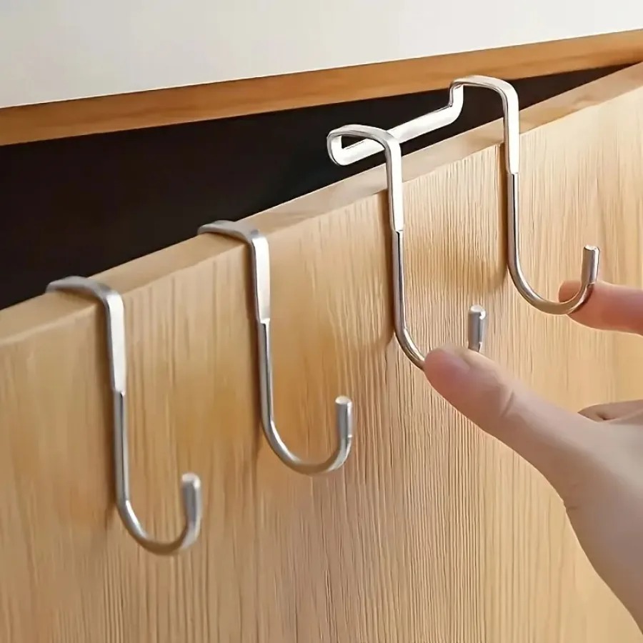 1/5pcs Stainless Steel Double  - Kitchen Gadgets Storage ulasan dan harga