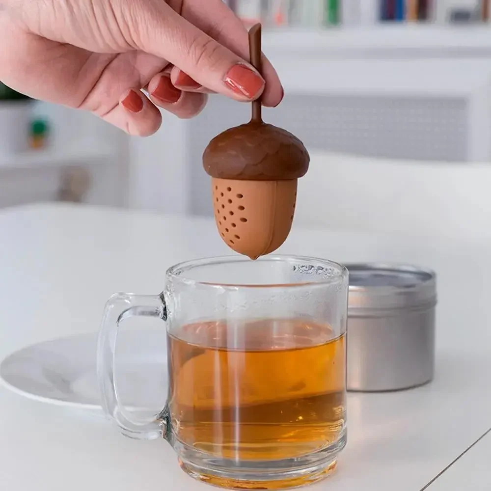 1PC Acorn Shape Tea Infuser Si - Kitchen Gadgets Everyone Needs ulasan dan harga