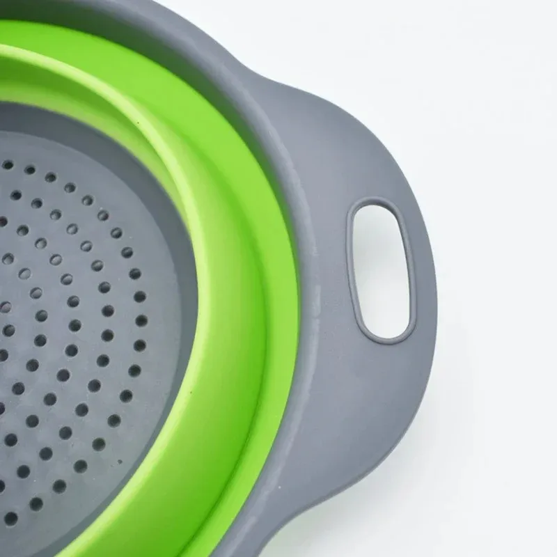 1Pc Foldable Silicone Strainer - Kitchen Gadgets Storage ulasan dan harga
