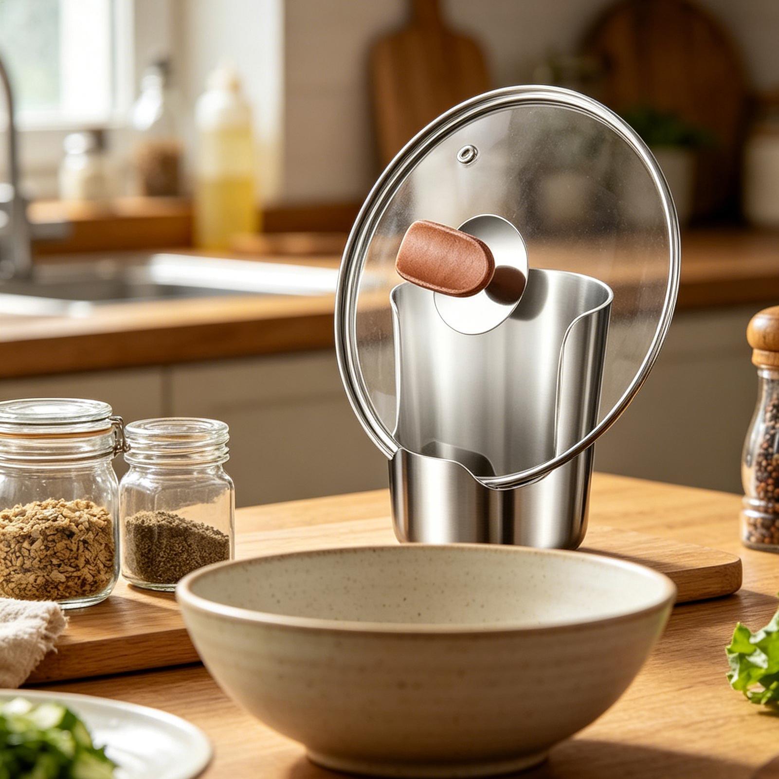 Small Stainless Steel Pot Lid  - Kitchen Gadgets Holder ulasan dan harga