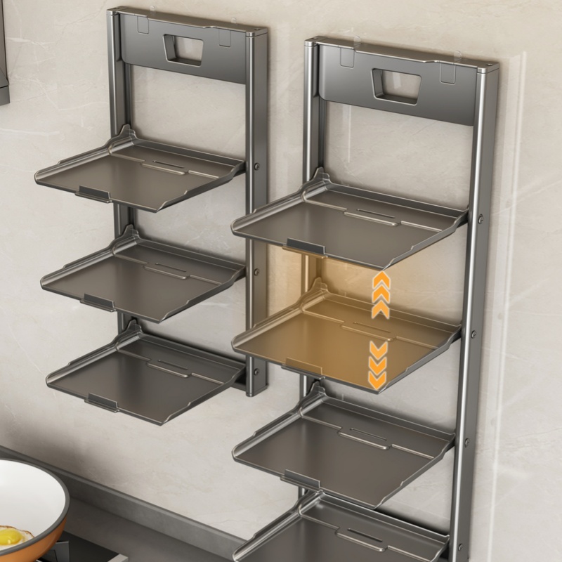 Foldable Wall Suction Cup Stor - Kitchen Gadgets Holder ulasan dan harga