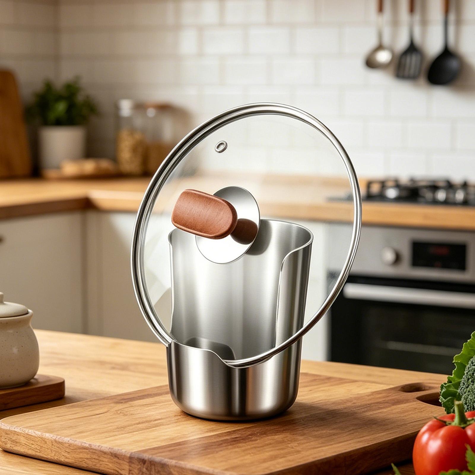 Stainless Steel Pot Lid Holder - Kitchen Gadgets Under 100 ulasan dan harga