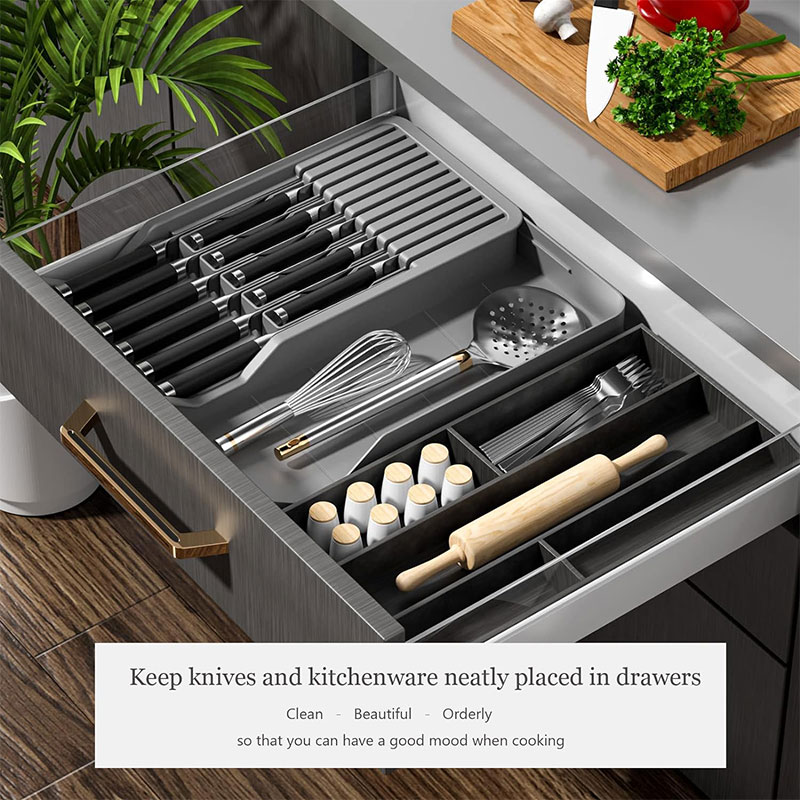 Knife Block Holder with Expand - Kitchen Gadgets Hacks ulasan dan harga