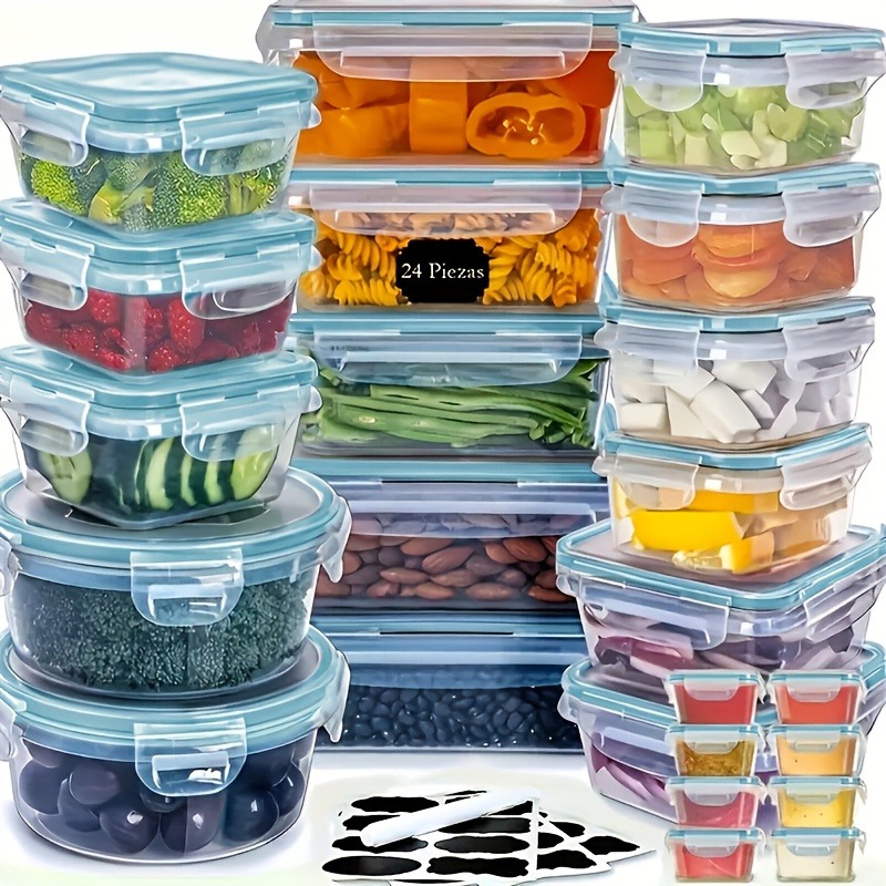 48PCS BPA-Free Food Storage Se - Kitchen Gadgets Storage ulasan dan harga