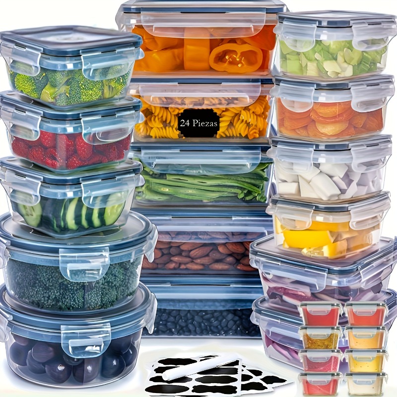 48PCS BPA-Free Food Storage Se - Kitchen Gadgets Storage ulasan dan harga