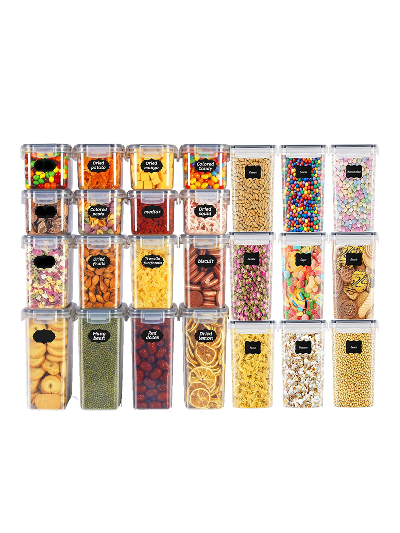 48pcs, Sealed Food Storage Con - Kitchen Gadgets Storage ulasan dan harga