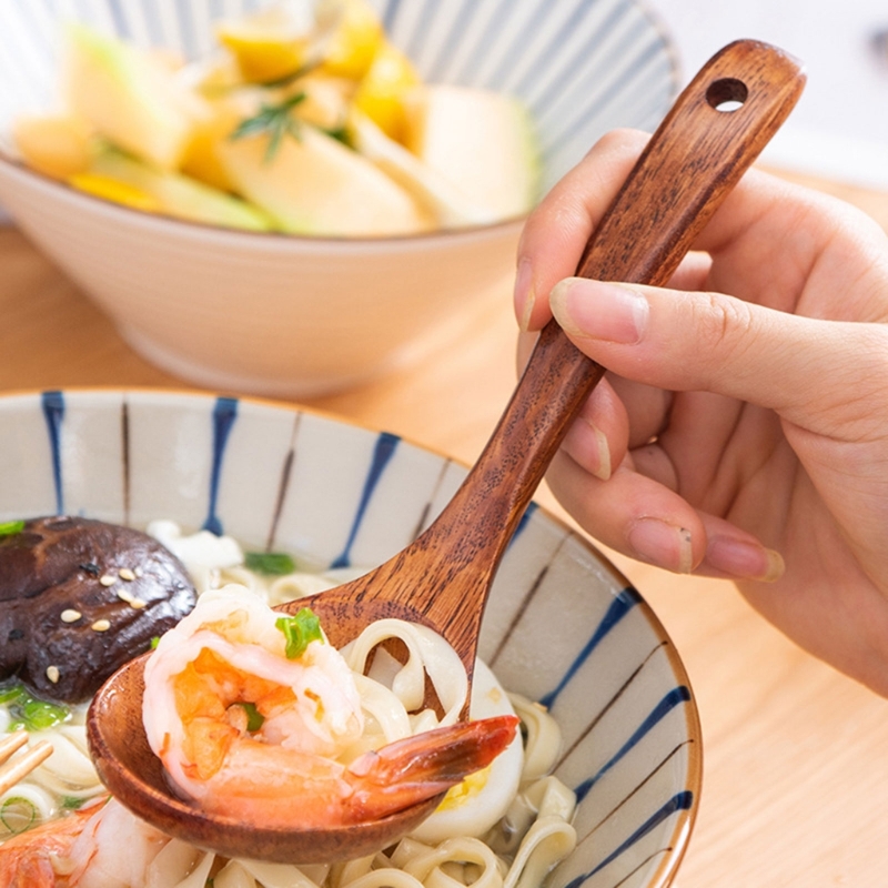 Wooden Soup Spoon Long Handle  - Kitchen Gadgets Everyone Needs ulasan dan harga